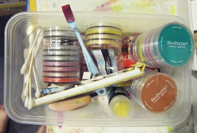 How I Organize Art Journal Supplies - Marcia Beckett