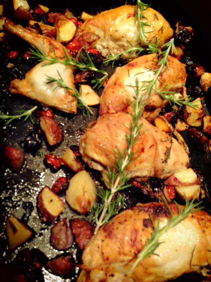 Roasted Chicken alla Nonna