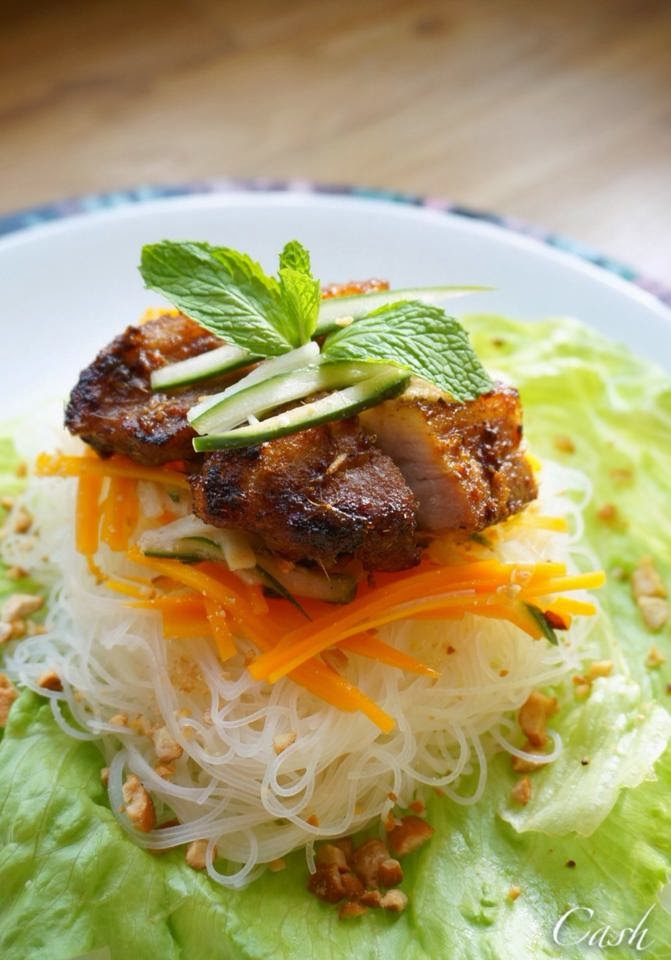 Vietnamese Grilled Pork with Vermicelli ~ Bun Thit Nuong ~ Cash Palace