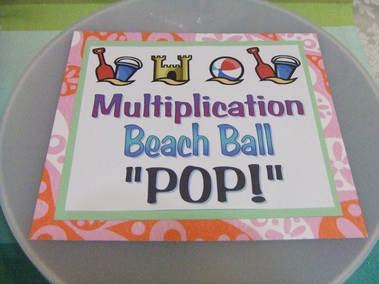 Multiplication Beach Ball "POP!" Fabulous Finch Facts