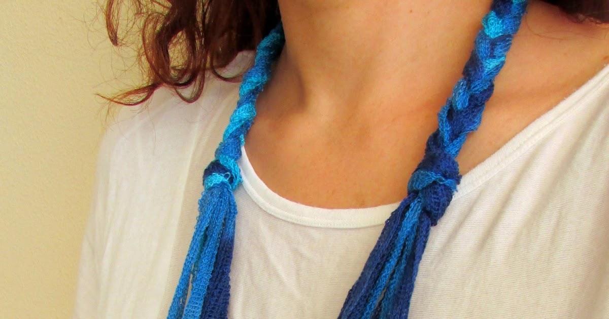 Yarn Beaded Necklace Ef Zin Creations