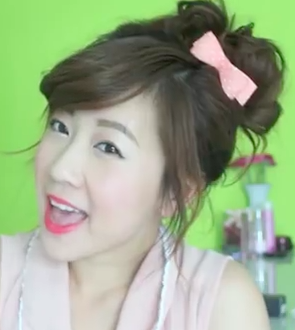1 Minute Korean Bun Hairstyle Tutorial Easy Girls Hairstyles