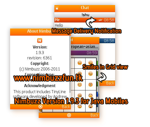 New Nimbuzz 1.9.3 for Java Mobiles Nimbuzz Fun
