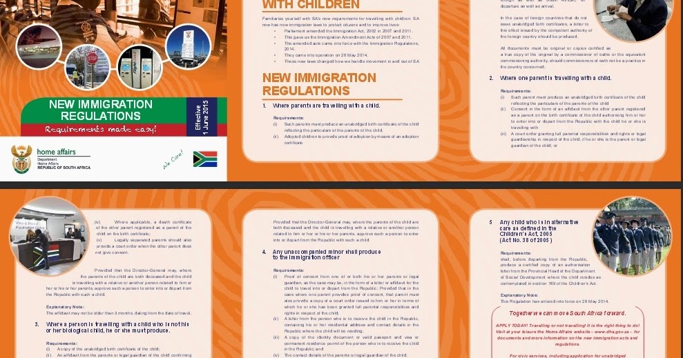 Official Blog South Africa New immigration
