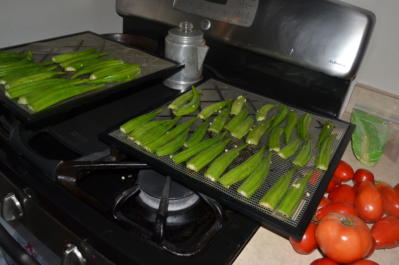 Perky Prepping Gramma How To Make Dehydrated Okra Chips
