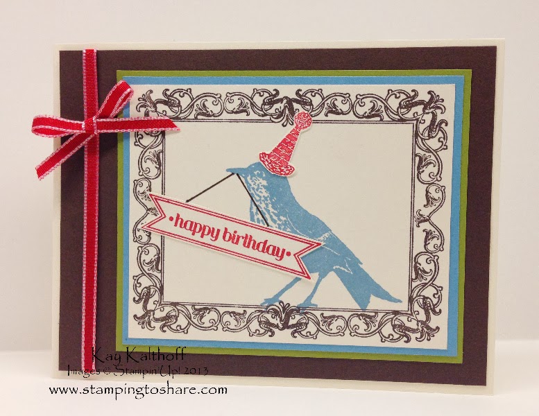 Papaya Collage Birthday Card with How To Video Stamping To Share