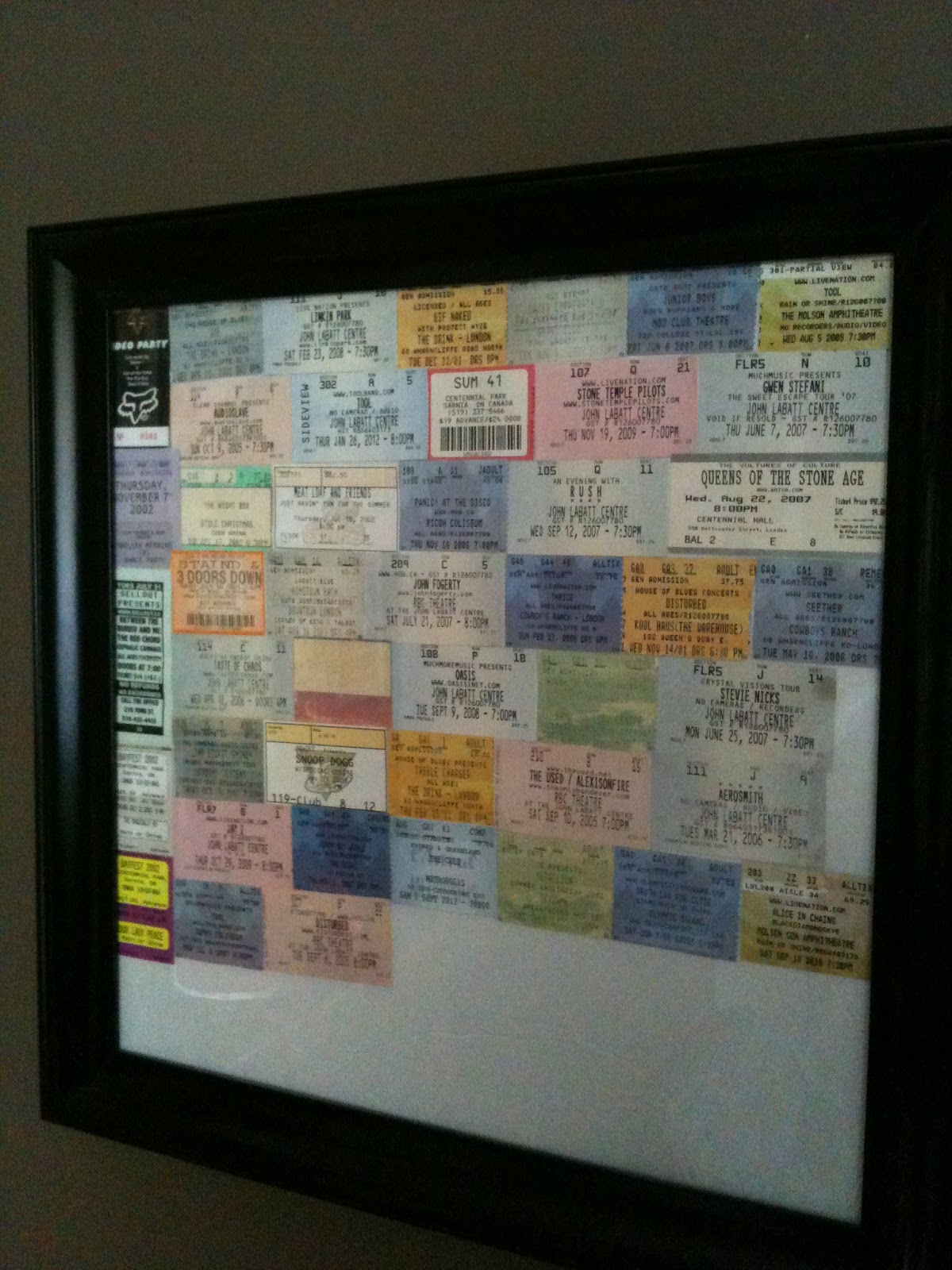 Nonsense Concert Tickets On Display Nonsense
