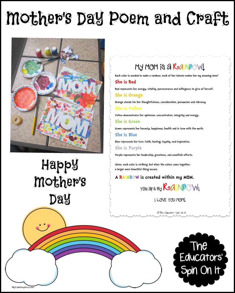 Mother's Day Poem and Craft The Educators' Spin On It