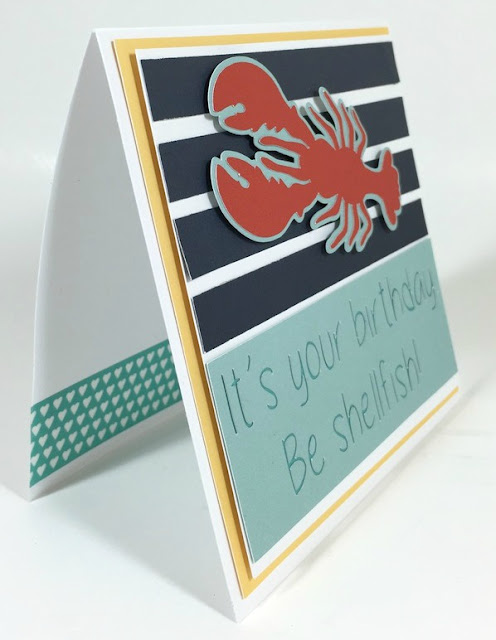 Cricut Lobster Birthday Card