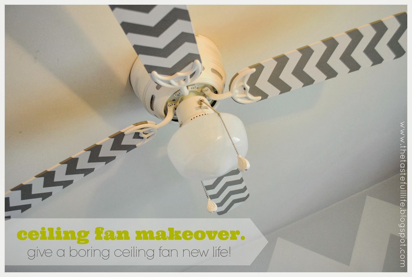 Cheap & Easy Ceiling Fan Makeover {a Tutorial}. Pretty Real
