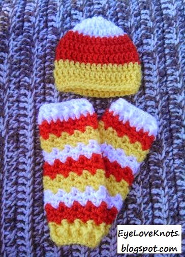 EyeLoveKnots: Crochet Preemie Candy Corn Hat - FREE ...
