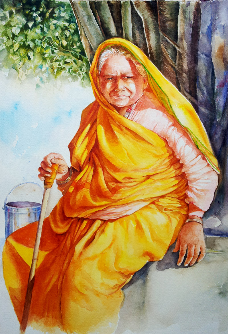 Artists of India Unwind_Watercolor by Arti Chauhan