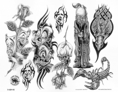 Clown Tattoo Designs