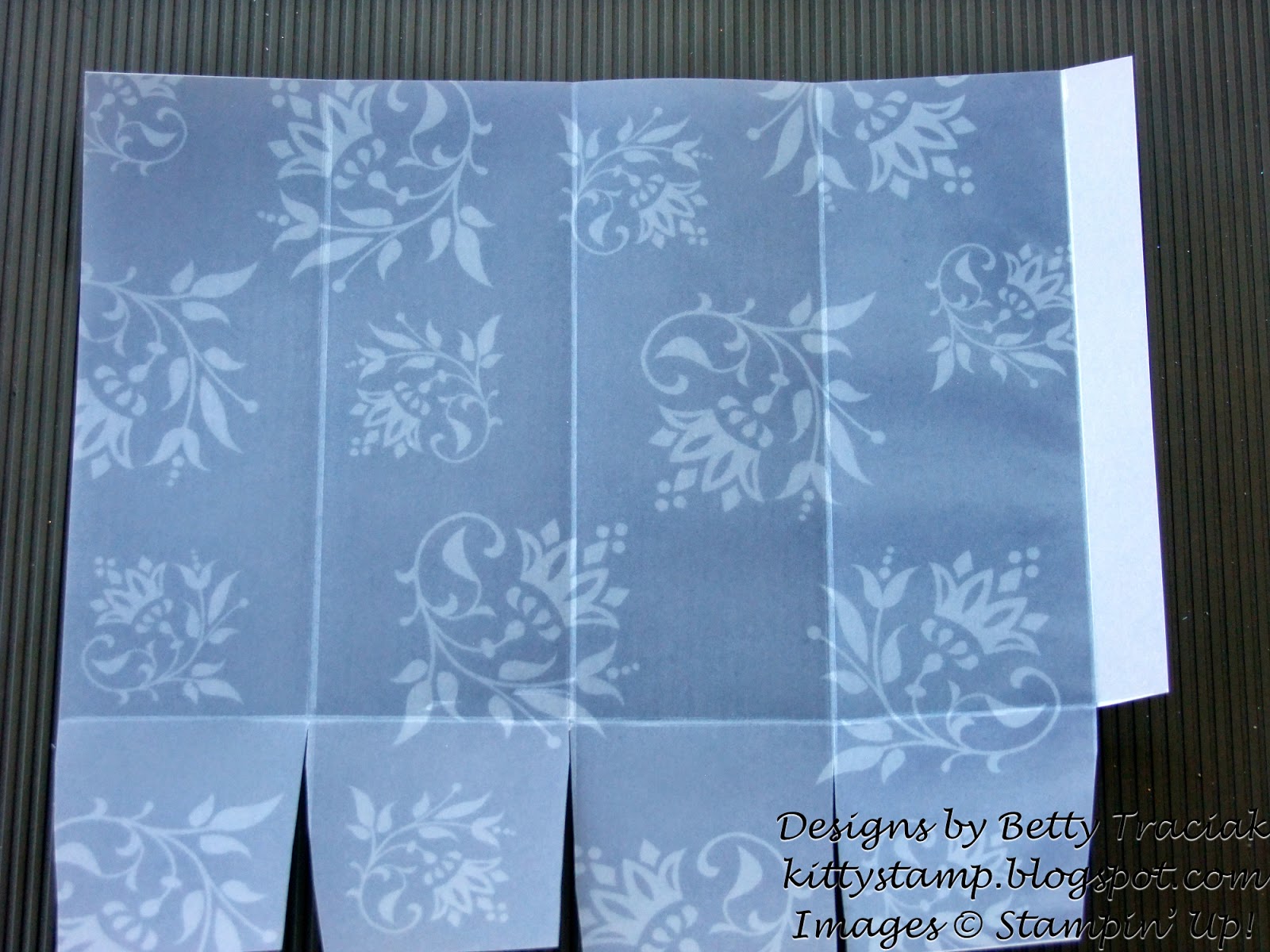 Kitty Stamp My Digital Studio Vellum Techniques Faux Vitalized Vellum