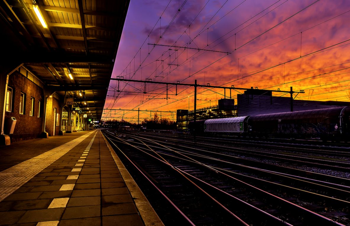 102365 Sunset At Train Station Sittard Sittard Photography Project 102365 Sunset At Train Station Sittard Sittard Photography Project