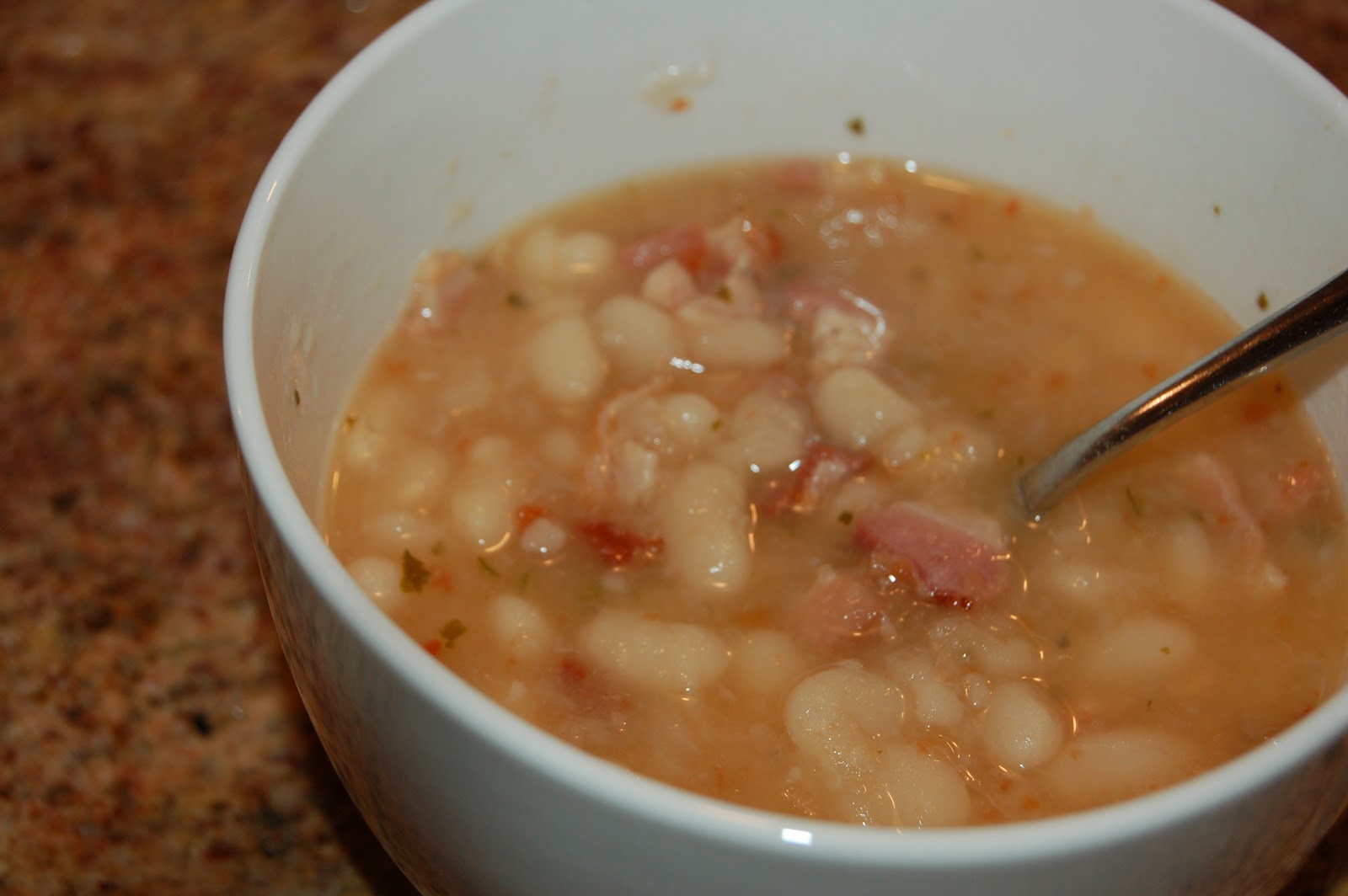 Love Being In My Southern Kitchen Bean with Bacon Soup