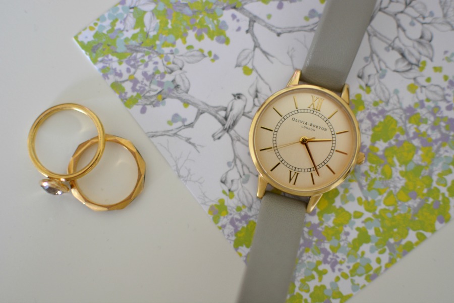 Olivia Burton Wonderland Watch Grey and Gold
