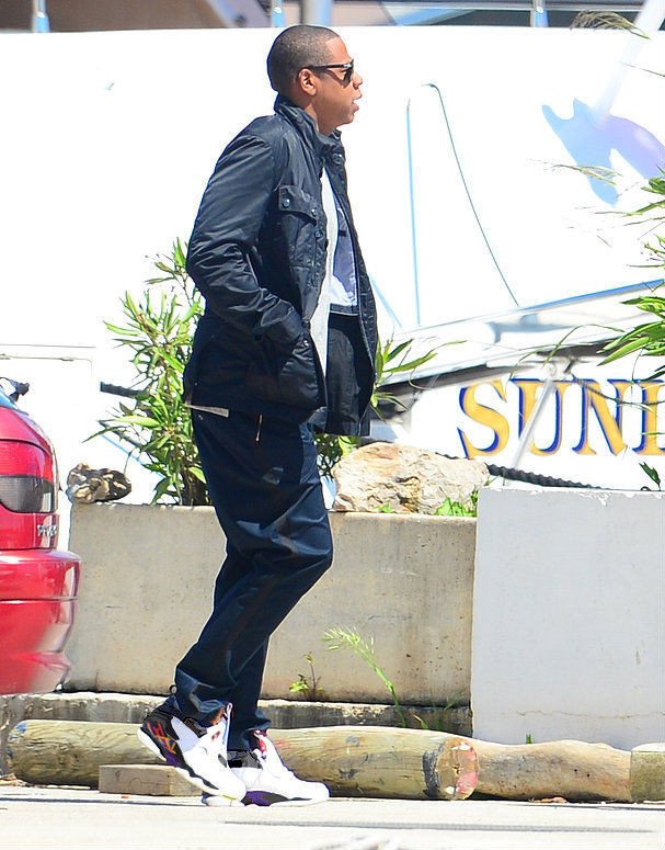 jordan 8 three peat on feet