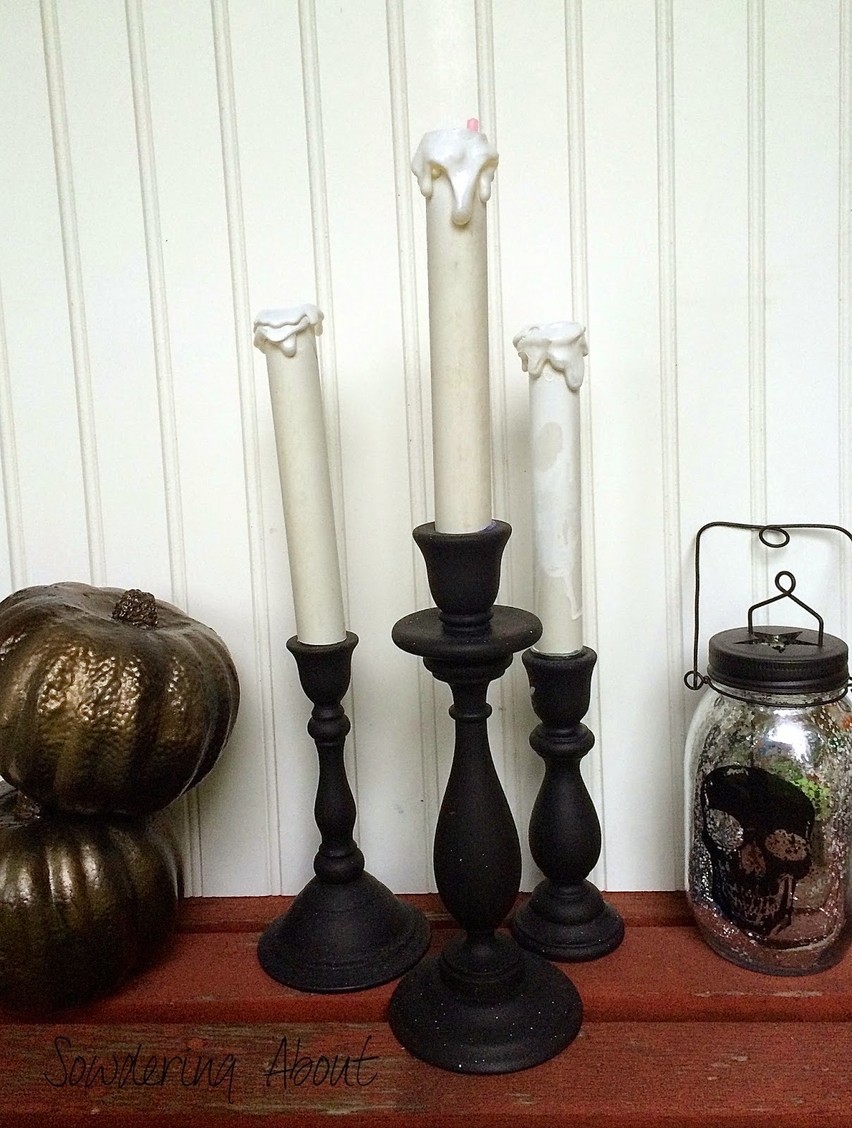 Sowdering About Upcycled candle stick holders