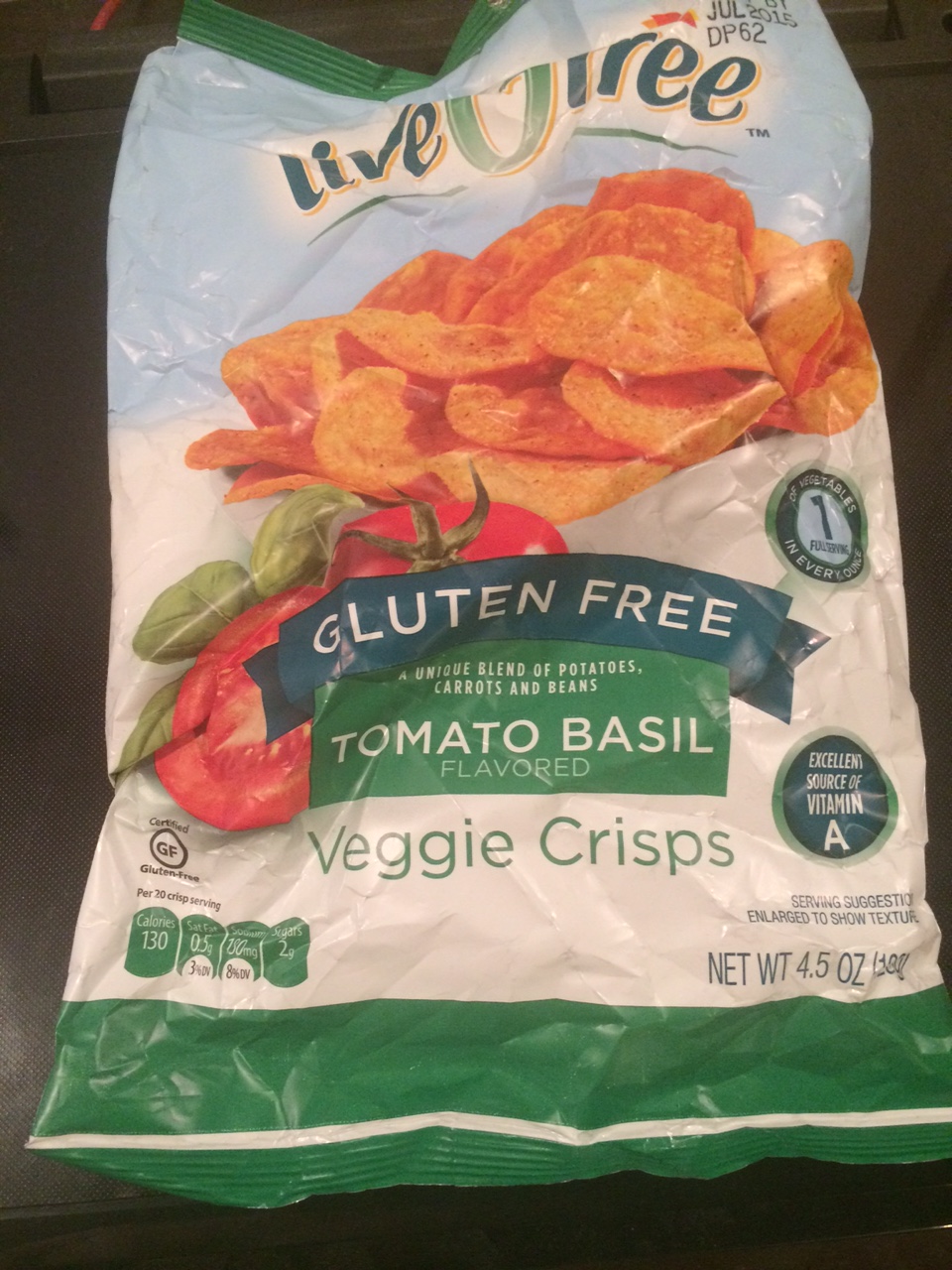 The Budget Reviews LiveGFree Tomato Basil Veggie Crisps (Aldi)