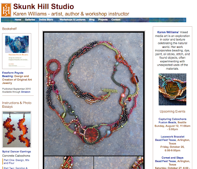Screenshot of old home page for www.skunkhillstudio.com