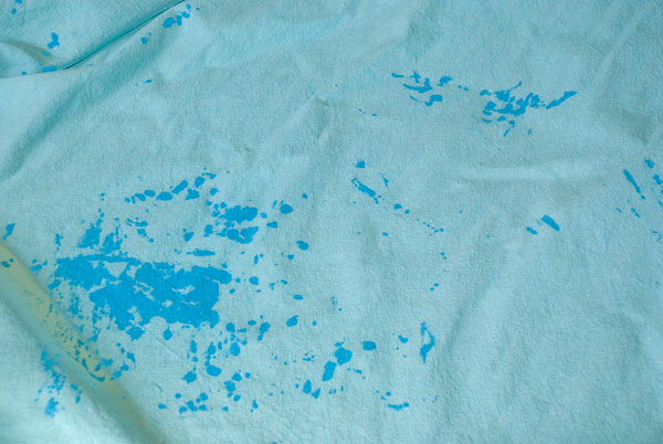 Rit Dyed Aqua Dropcloth Curtains Vintage Romance Style