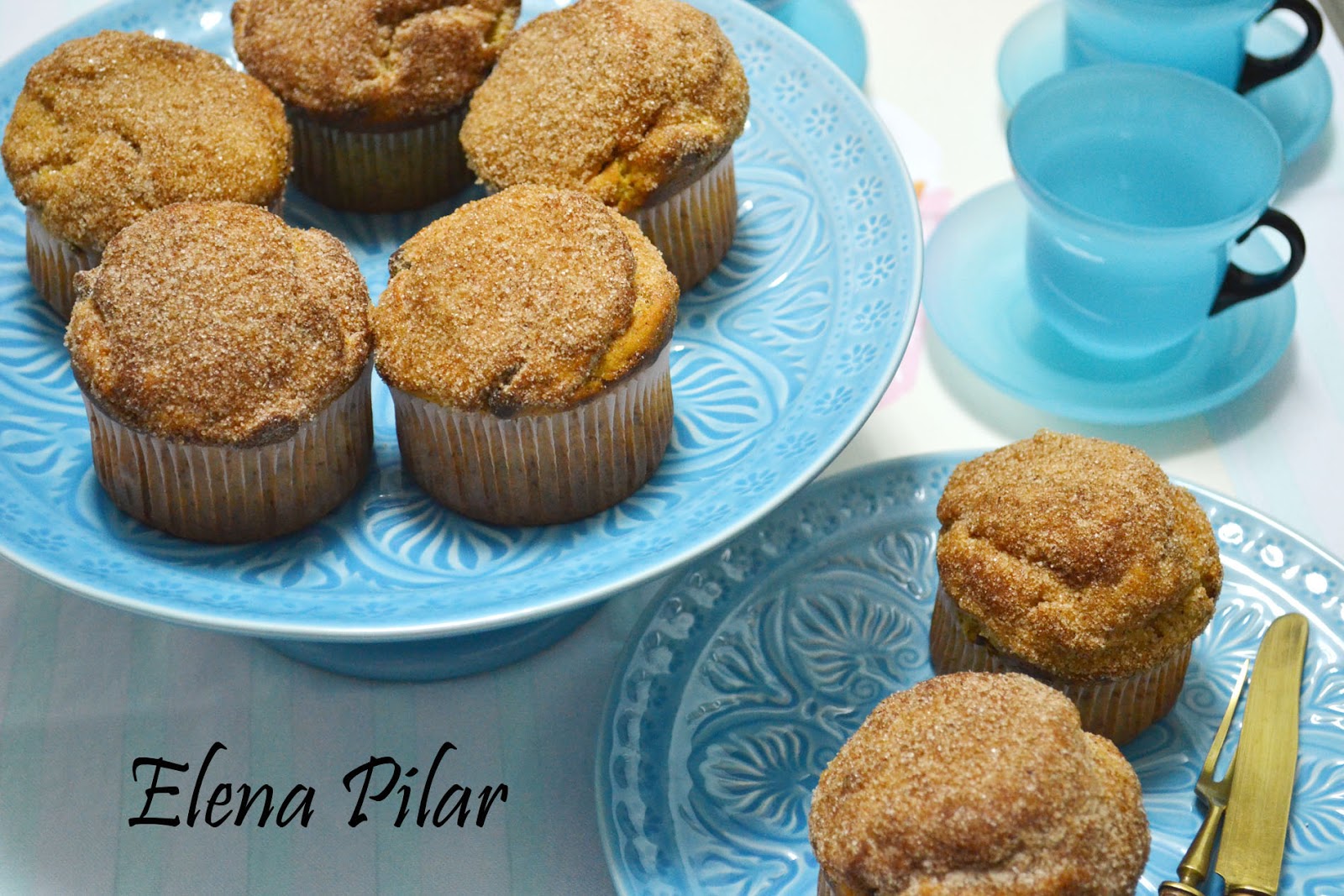 Mi Recetario por Elena Pilar Muffins de plátano, mantequilla de