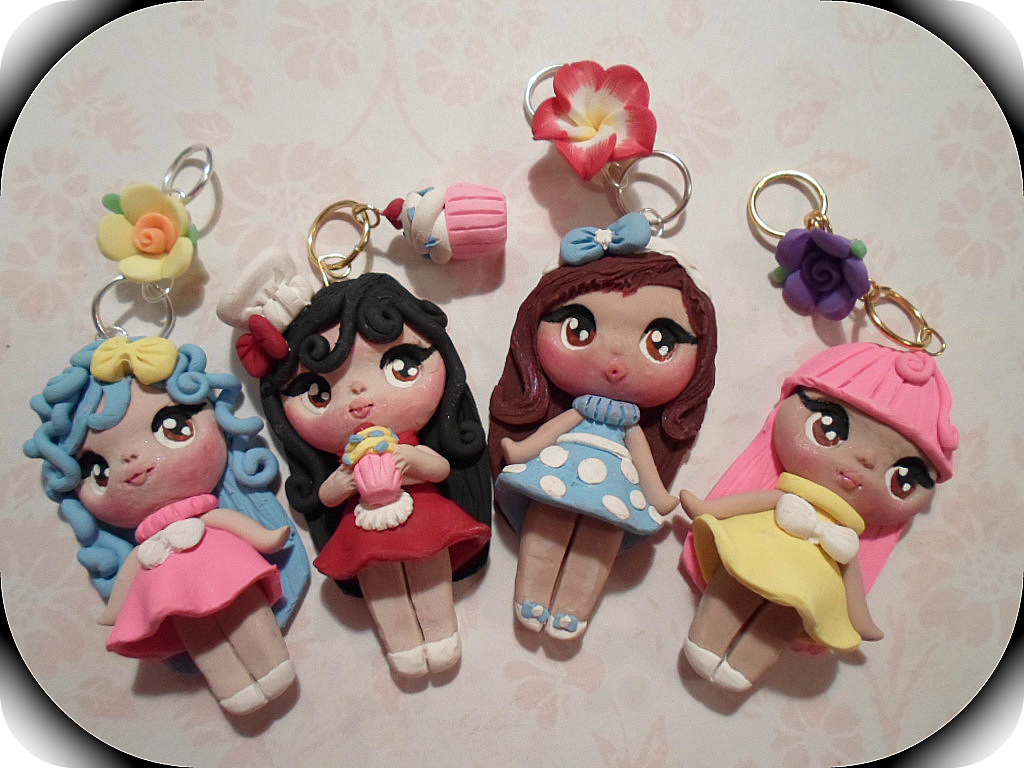 Polymer Clay Doll Charms