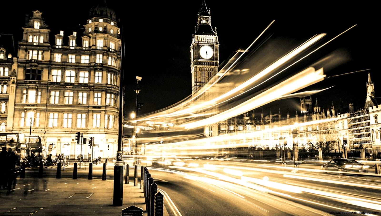 London at Night Black and White London at Night Black and White