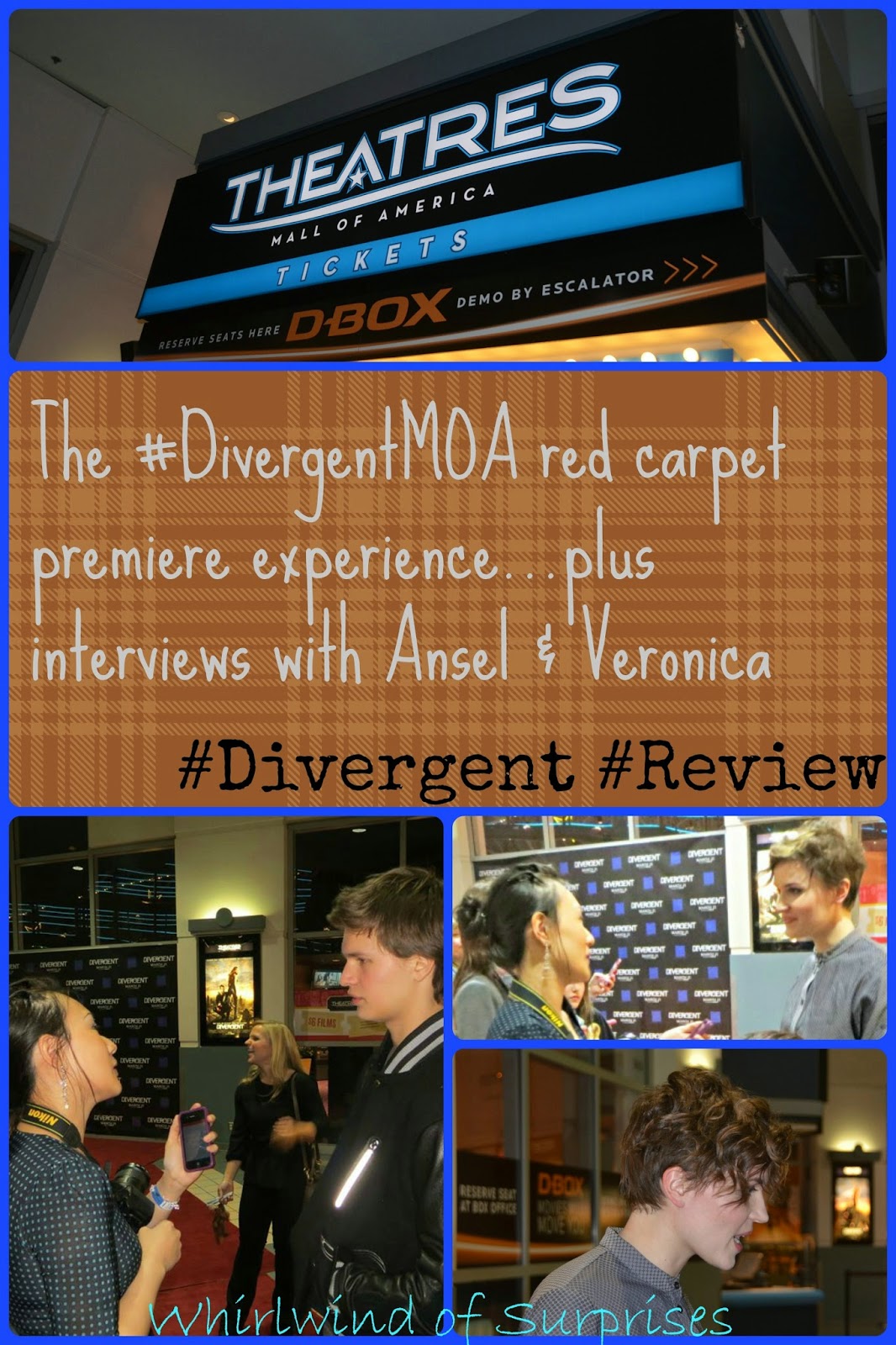 The #DivergentMOA red carpet premiere, review, and interview with Ansel Elgort and Veronica Roth, #Divergent