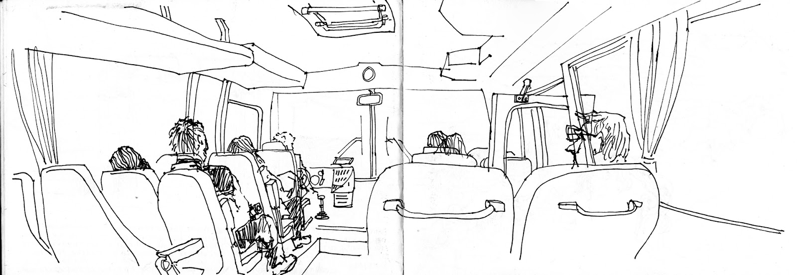 Résultat d’images pour dessin vu interieur d'un bus