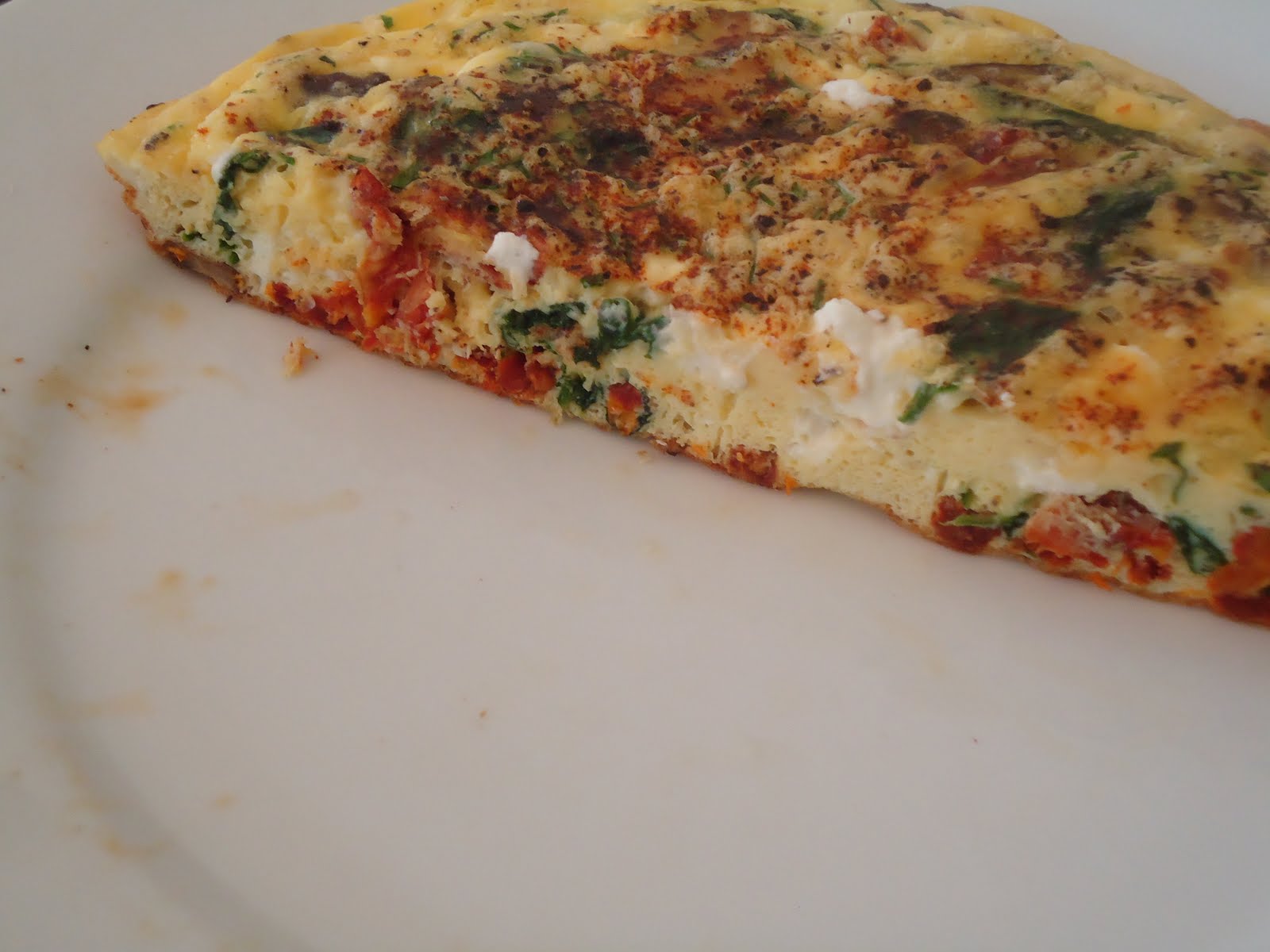 FIVE O'CLOCK FOOD Breakfast Frittata with Pancetta, Mushrooms, Spinach