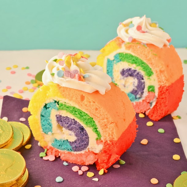 How to Make Rainbow Swiss Roll DIY Craft Projects