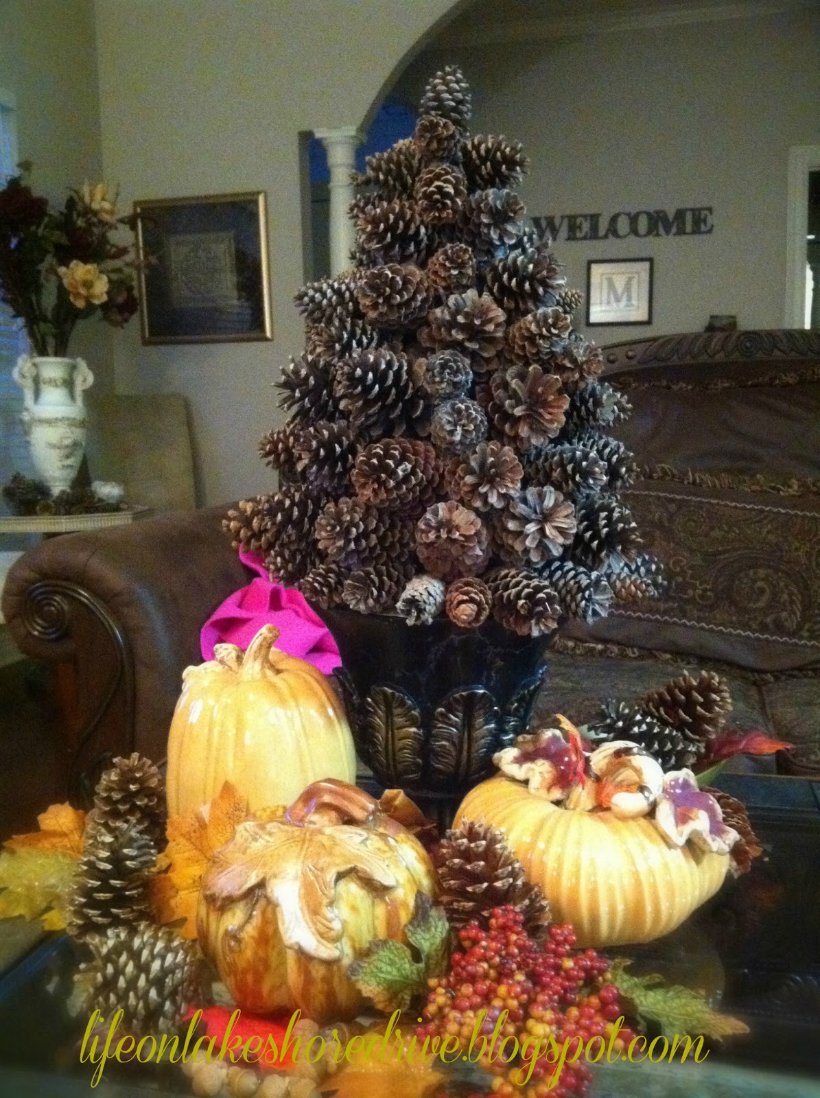 Pine Cone Tree Tutorial Life on Lakeshore Drive