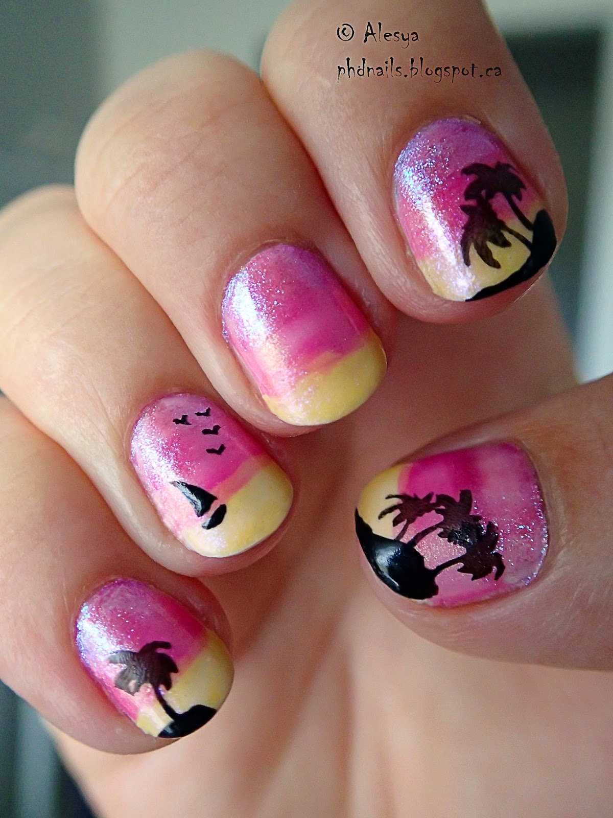 PhD Nails September Nail Art Challenge Stamping Month Day 6 Travel