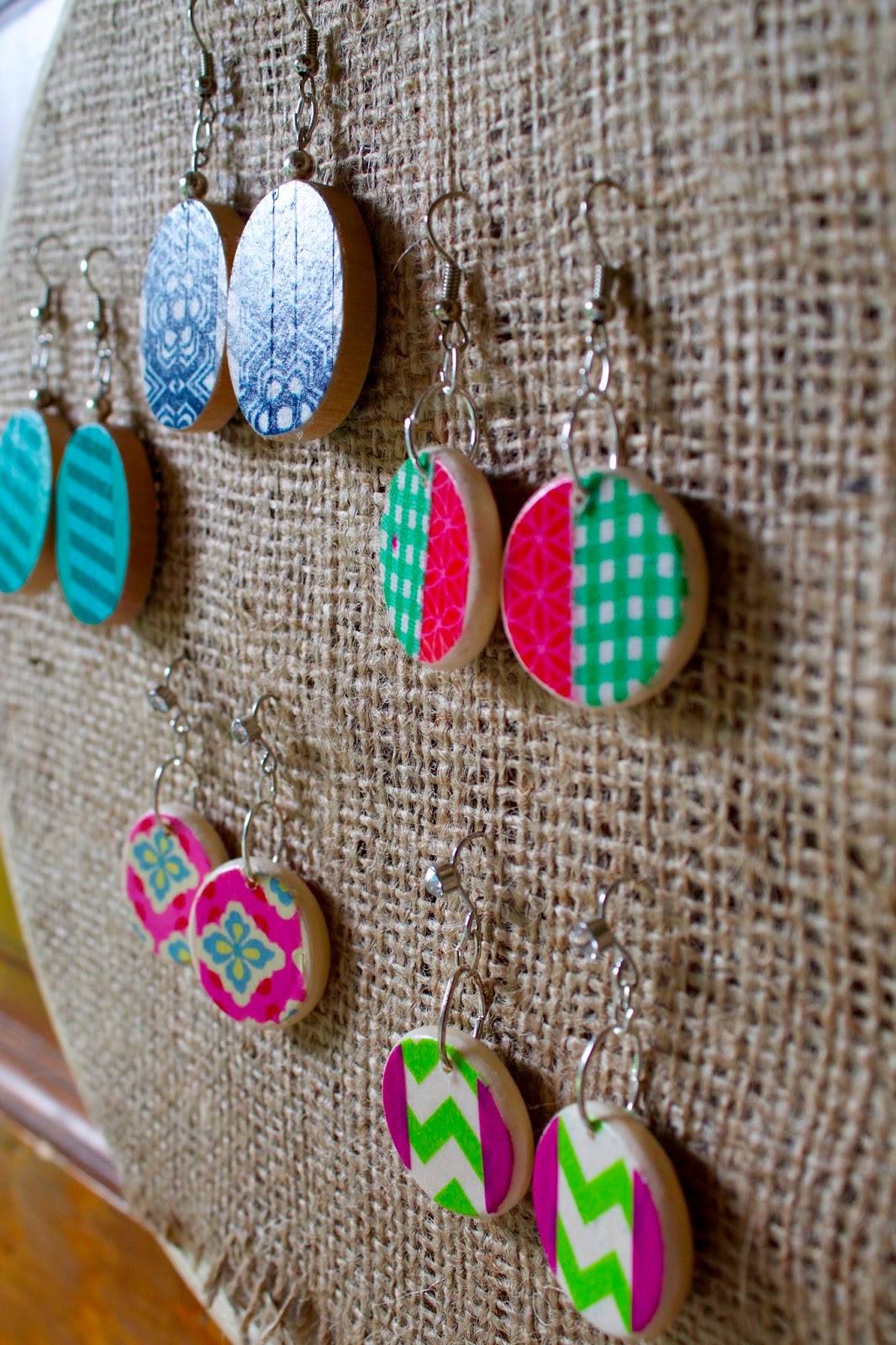 Sowdering About Washi tape earrings A tutorial