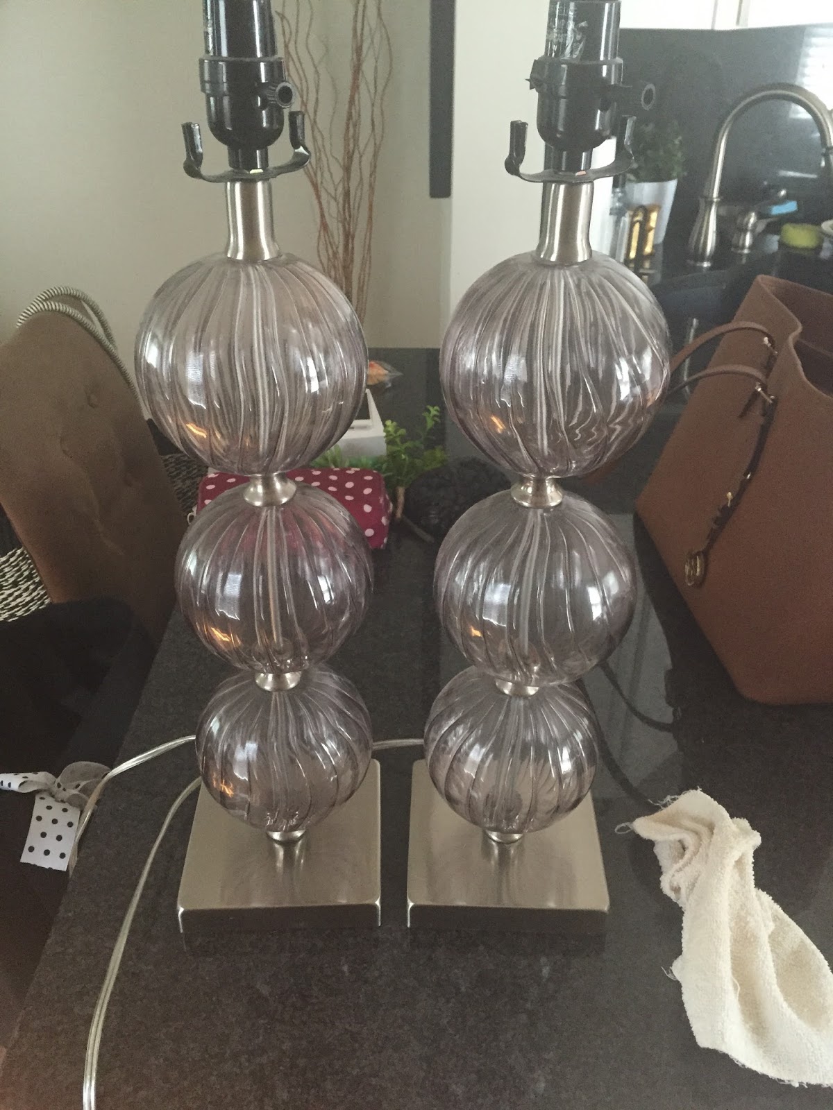 DIY Spray Painted Lamps R&R at home