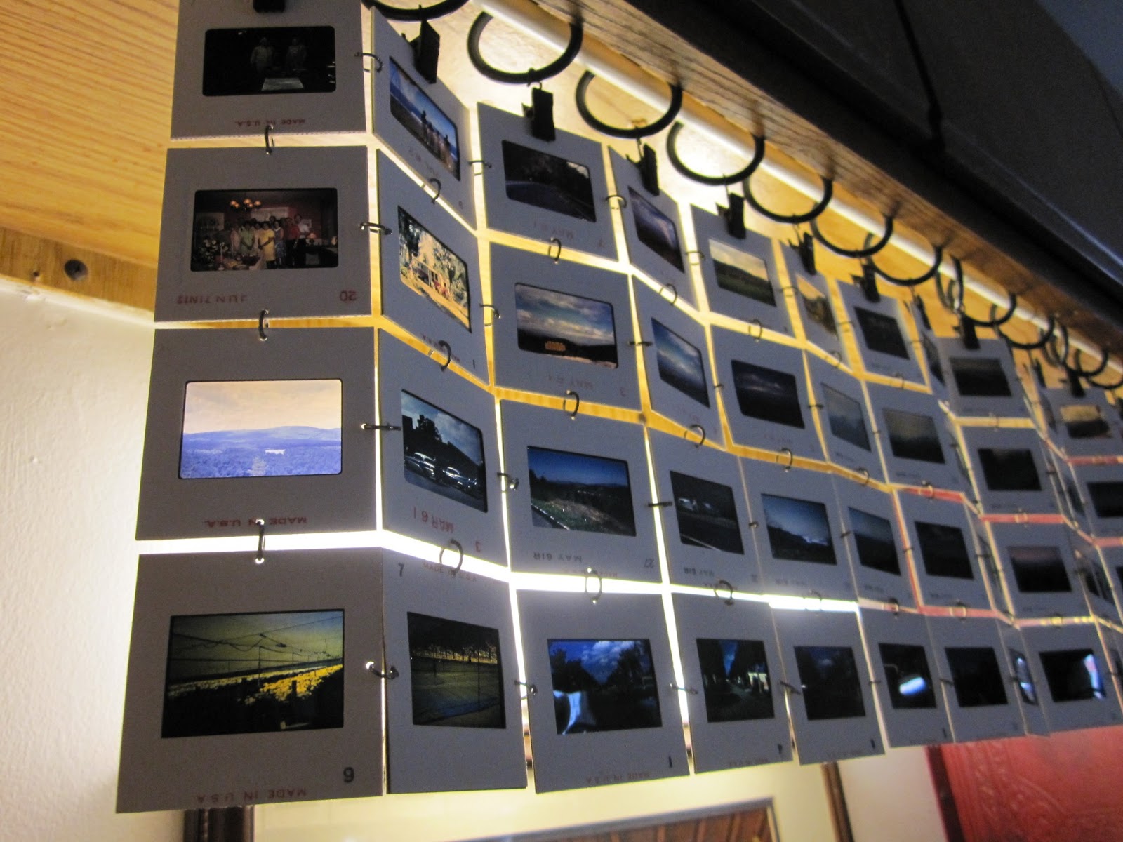 Projects Kodachrome slide curtain