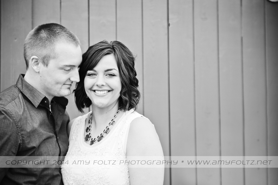 engagement session in downtown Terre Haute