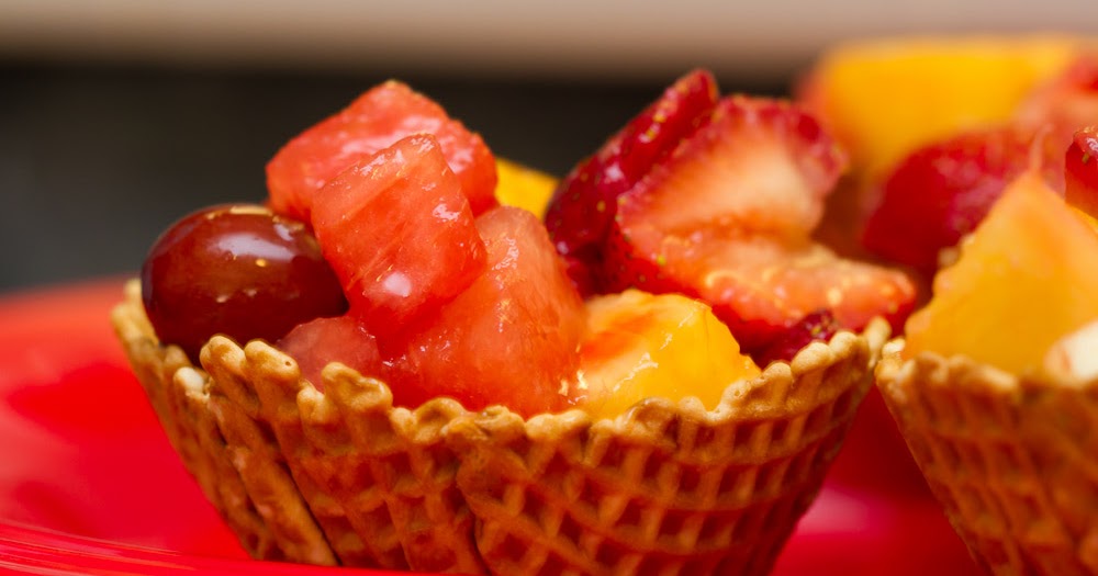 Waffle Cone Fruits Cups - SideChef