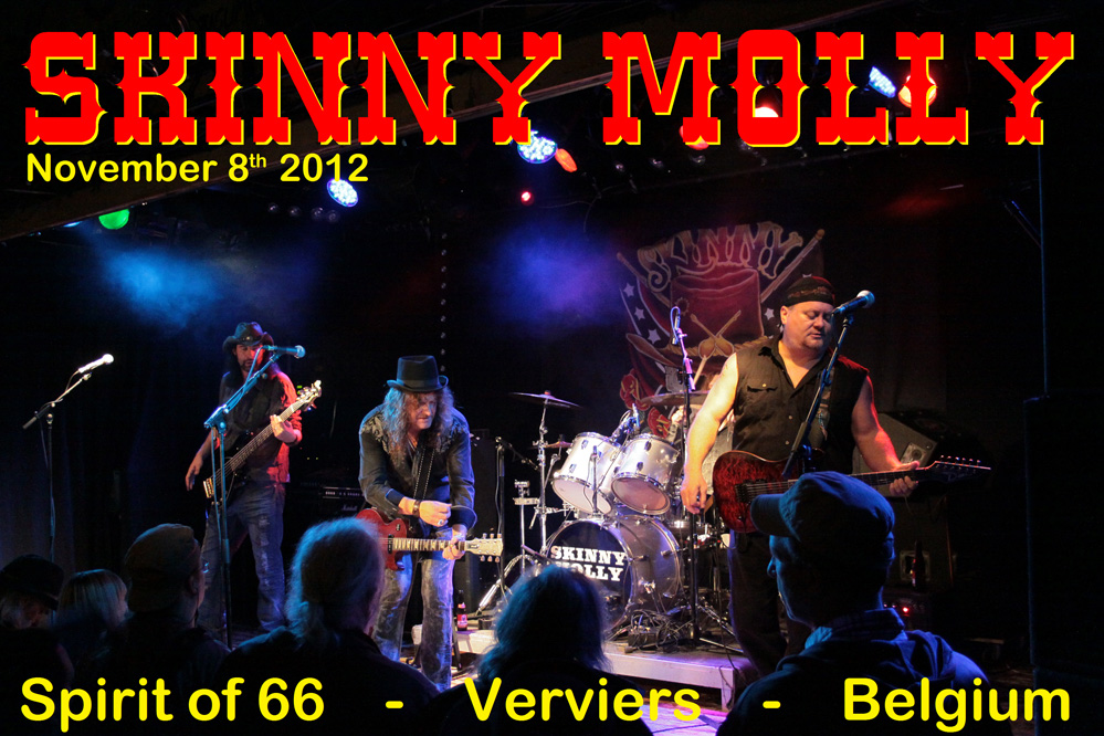 Skinny Molly (08nov12) at the "Spirit of 66", Verviers, Belgium.