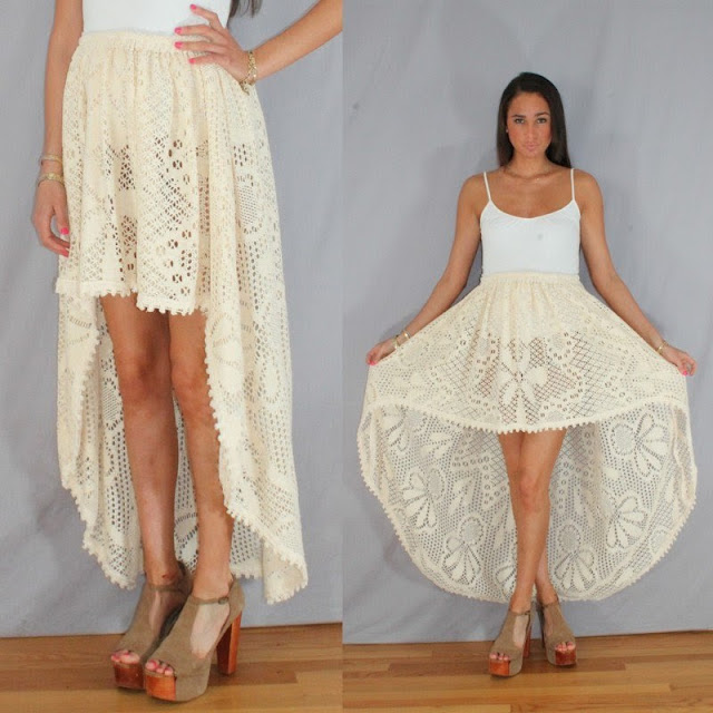 Grosgrain DIY Waterfall Skirt from Thrift Store Find