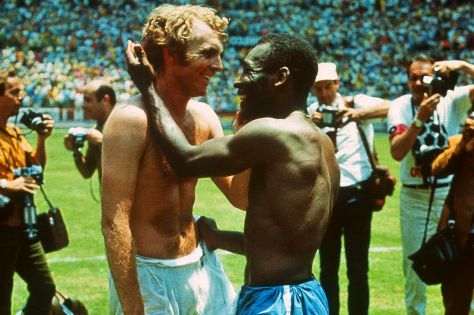 Pele and Bobby Moore