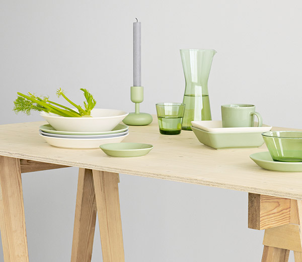 Green tableware by Iittala Interior Design Ideas, Inpirations and Architecture Interior Square