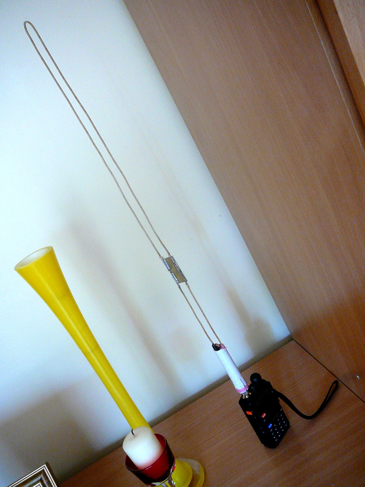 LY3LP laboratory Slim Jim 432 MHz hand held antenna