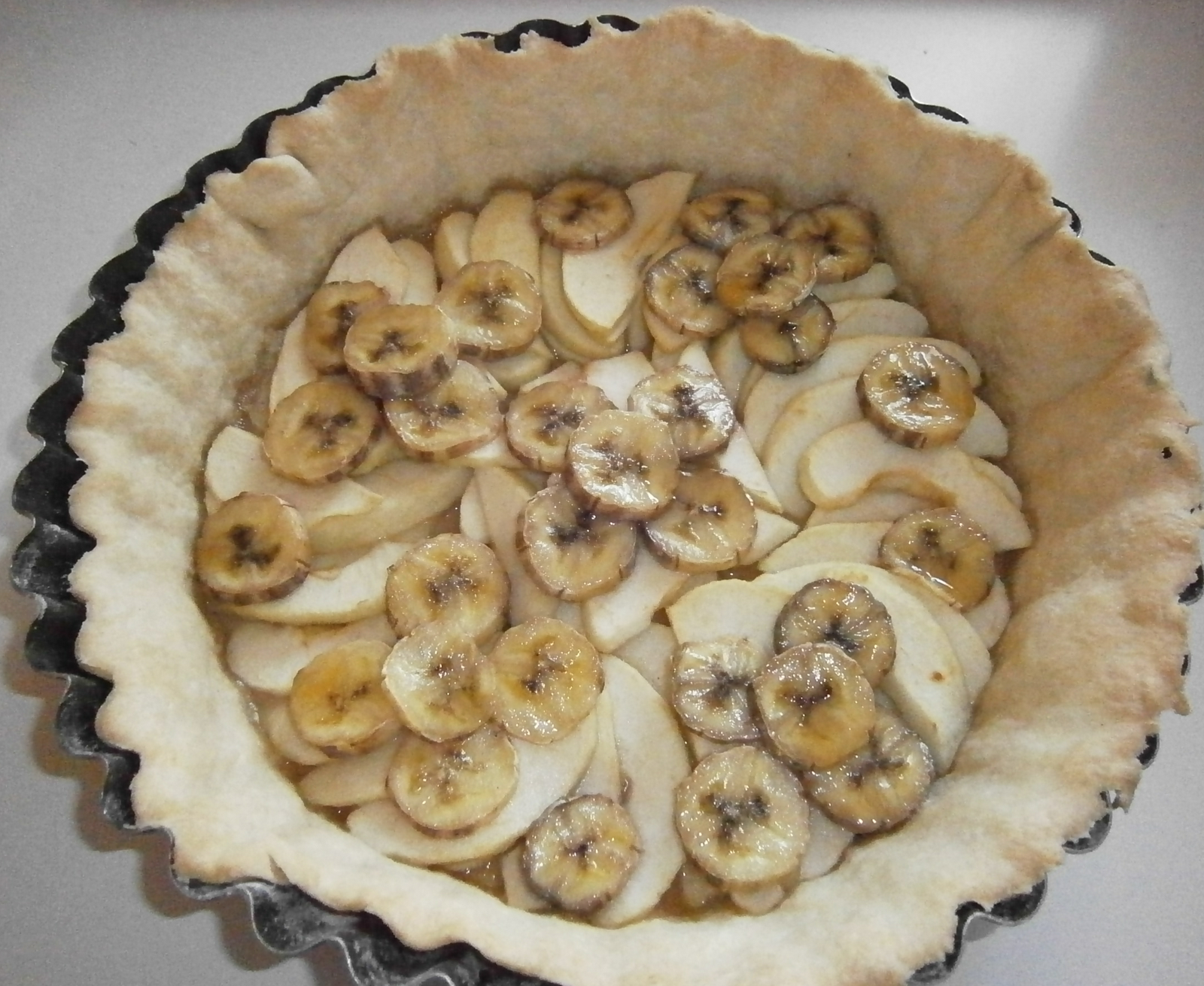 Délices d'une novice Tarte pommesbananes