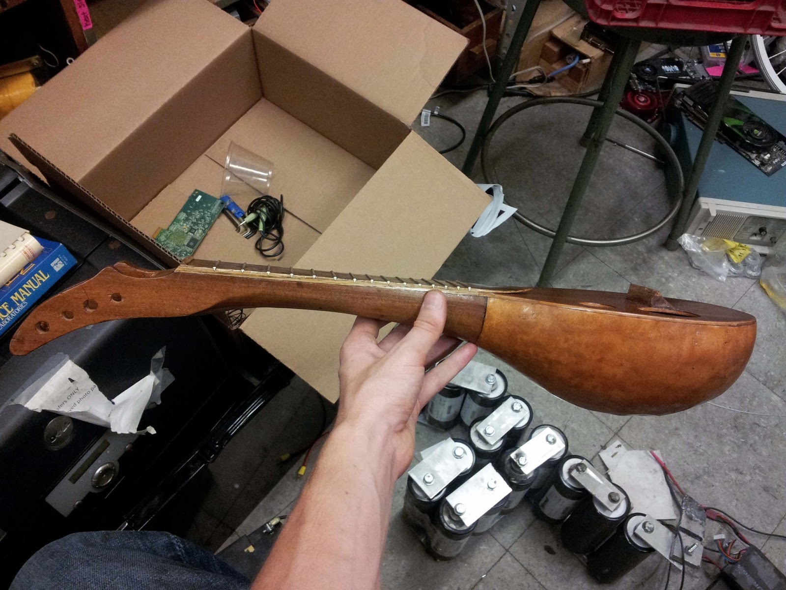 BuildIts in Progress Gourd Ukulele, Part 2