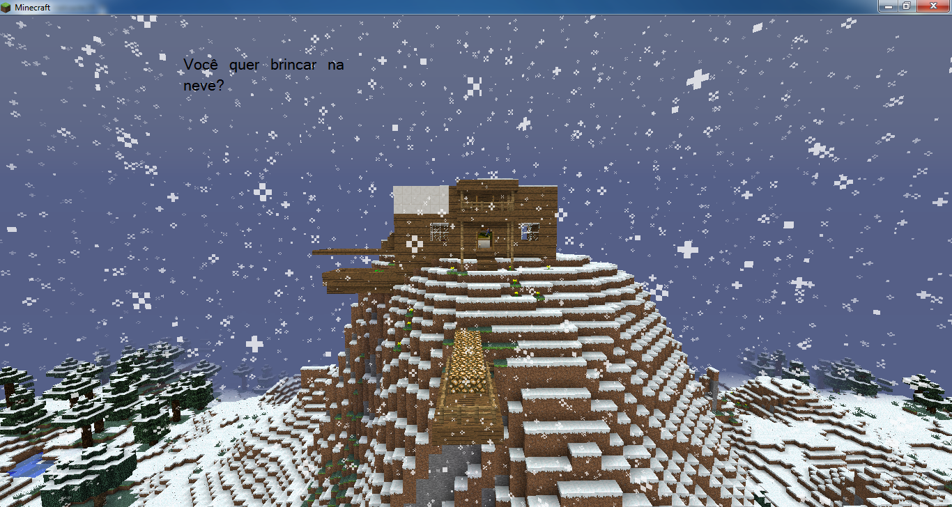 Dias e Noites no Minecraft: Casinha na Montanha (Minecraft 1.5.2)