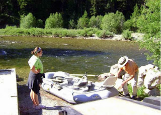 Father and daughter fishing the Bitterroot