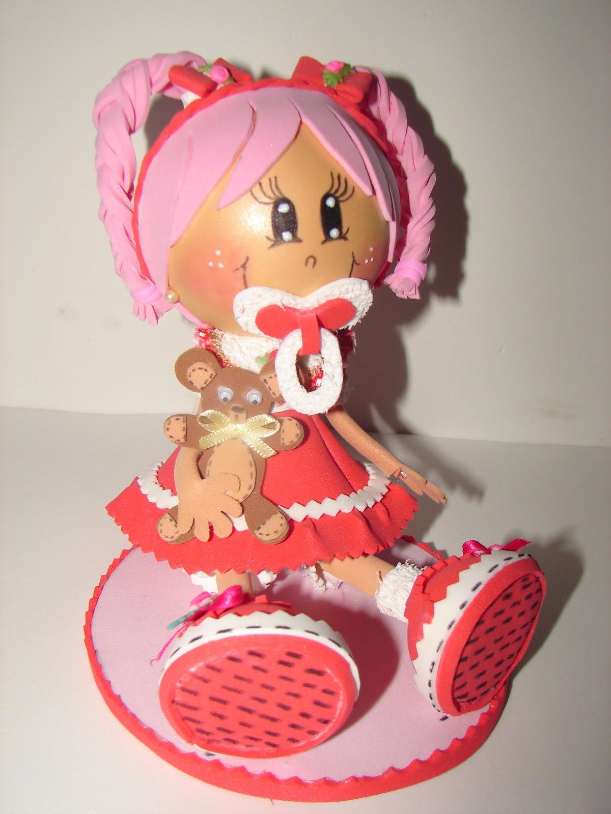 fofuchas para bautizo niña